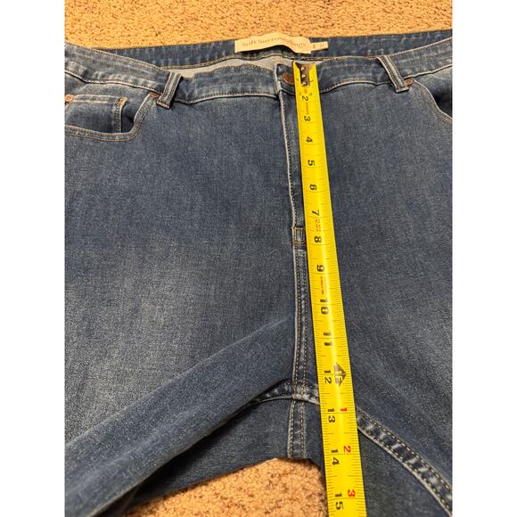 Soft Surroundings Women's Jeans Straight Leg 20W High Rise Medium Wash Normcore - Picture 4 of 6